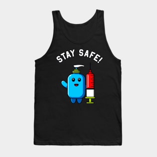 Stay Safe Hygiene Sanitizer with Syringe Medical Tank Top